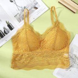 Soutien-gorge en dentelle solide pour femmes sous-vêtements Sexy motif brodé Lingerie quotidienne