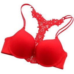 Soutien-gorge push-up à boutons sur le devant pour femme sous-vêtements féminins 75-85B