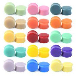 Kit de jauge d'oreille en acrylique de grande taille bouchons de tunnels coniques extenseur