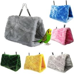 Hamac chaud pour oiseaux de compagnie AA tente lit perruche perruche perroquet cabane face