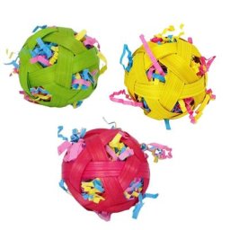 Broyeur de balles ChFukToys pour oiseaux jouet de perroquet 2.4 "" paquet de 3