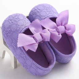 Chaussures à semelle souple pour nouveau-né fille 1 paire de chaussures de fête en dentelle