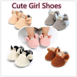 Chaussures d'hiver et d'automne pour bébés baskets pour ramper pantoufles d'agneau pour garçons