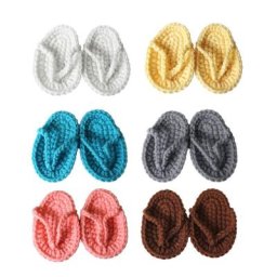 Accessoires de photographie pour nouveau-né mini pantoufles au crochet pour bébés outils photo