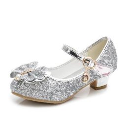 Chaussures de princesse pour enfants sandales en cuir cendrillon petites filles reine des neiges