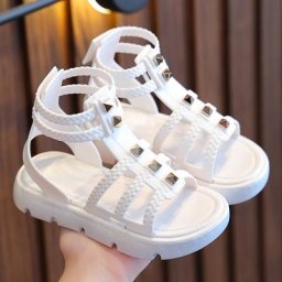 Sandales de plage souples anti-alde pour bébés chaussures de princesse pour enfants de 2 à 8 ans
