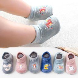 Pantoufles en caoutchouc pour enfants chaussures chaudes d'hiver pour filles en bas âge semelle de