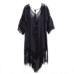 Couverture de maillot de bain pour femmes Sexy avec des franges ajourées ample chemise de