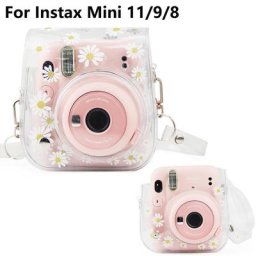 Fujifilm Instax Mini 11/9/8-Coque de protection transparente en PVC étui pour appareil photo avec