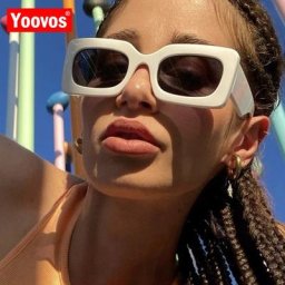 Yoovos 2022 Sunglasses Women Square Vintage Women Sunglasses Fashion Candy Color Eyeglasses Retro