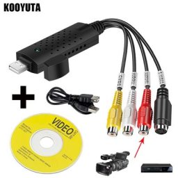 Meilleures ventes! Adaptateur USB 2.0 liatif ycap pour capture vidéo 4 canaux TV DVD VHS Audio PC
