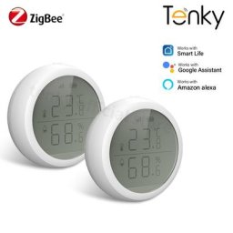 Tenky – capteur de température et d'humidité intelligent Tuya ZigBee 3.0 capteur de sécurité pour