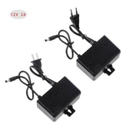 Adaptateur de chargeur AC DC 12V 2A prise ue US étanche pour moniteur CCTV CCD caméra de sécurité