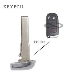 Keyecu pour Fiat 500 500X pour Jeep Compass Renegade Insert d'urgence Clé à distance Lame pour