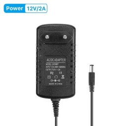 ANBIUX – adaptateur d'alimentation cc 12 V 2a transformateur AC 110V 220V 240V à cc 12 Volts pour