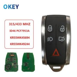 Okey-Clé de voiture télécommandée pour salariés entrée sans clé XF XF XFR XK XKR 2009-2013