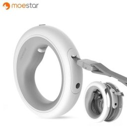 MOESTAR-Laisse rétractable UFO pour animaux de compagnie veilleuse LED aste ULde traction pour