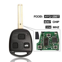 Jingyuqin-Clé télécommande à 3 boutons 314 Z successifs HYQ12BBT 4D67 pour Lexus jas330 2004-2006