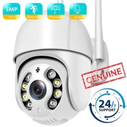 Caméra de surveillance extérieure PTZ IP WiFi HD 5MP/1080p dispositif de sécurité sans fil avec