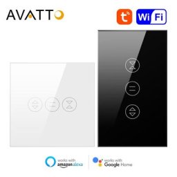 AVATTO – interrupteur de rideau intelligent Tuya WiFi EU/US stores roulants moteur volet roulant