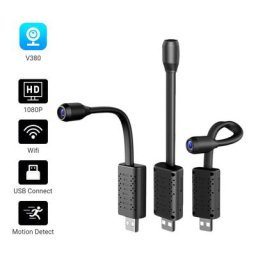 Hamrolte – Mini caméra USB Portable HD 1080P wi-fi enregistrement audio détection de mouvement