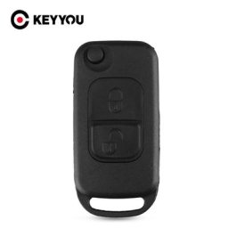 KEYYOU – étui pour clé télécommande pliable à 2 boutons 5 pièces pour Mercedes Benz E113 A C E S