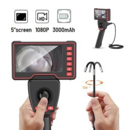 Endoscope Industriel à Direction 4 Voies de 6mm Endoscope ArtiBMO avec Écran de 5.0 Pouces pour