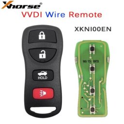 Xhorse – clé télécommande filaire universelle VVDI 4 boutons pour voiture Style Nissan