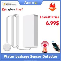 Zigbee-Capteur d'eau intelligent Tuya alarme de fuite d'eau détecteur de débordement d'inondation