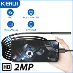 Mini Caméra Endoscopique avec Câble Dur Lentille Unique Touriste 1080P WiFi Étanche Inspection