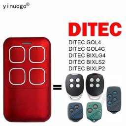 Pour DITEC GOL4 GOL4C BIXLG4 BIXLS2 BIXLP2 Télécommande de porte de garage 433.92MHz DITEC