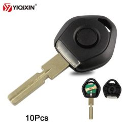 YIQfeat-Boîtier de clé de voiture à distance avec lumière LED coque de transpondeur pour BMW 3 5