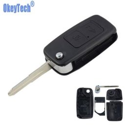 OkeyTech – clé télécommande à 2 boutons pour Chery A5 Fulwin Tiggo E5 A1 Cowin coque vierge