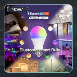 MOES-Ampoule LED Bluetooth Lampe Intelligente à Intensité Réglable Compatible avec Alexa et Google