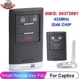 EllYECU-Télécommande Intelligente GM/S: 95372091 Puce ID46 433MHz pour Holden Chevrolet Captiva