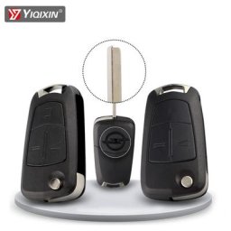 YIQfeast IN-Coque de protection pour clé de voiture à distance pliable coque pour SachOpel Astra H