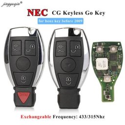 Jingyuqin NEC – clé télécommande sans clé à 3 boutons mise à niveau de style BGA pour mercedes-benz