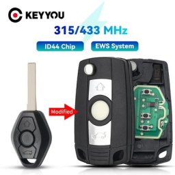 EllYYOU-Porte-clés à distance modifié pour BMW E46 E39 série 3 5/7 porte-clés de voiture à