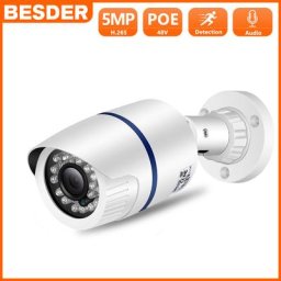 Caméra de Surveillance extérieure IP PoE HD 5MP/3MP/1080P dispositif de sécurité sans fil avec
