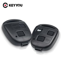 KEYYOU – coque de clé télécommande 2/3 boutons pour Toyota Yaris Camry Corolla pour Lexus Es Rx Is