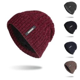 Bonnet de Ski unisexe avec lettres chapeau d'hiver pour hommes et femmes garde au chaud à la