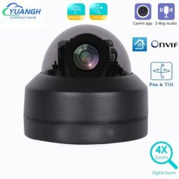 CAMhi-Caméra de surveillance extérieure PTZ IP POE HD 5MP (Speed avant) dispositif de sécurité sans