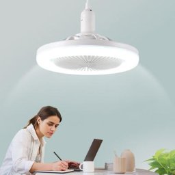 K0AC AC86V-265V 30W LED Lampe inda Ventilateur de Plafond avec Télécommande pour Bureau à Domicile