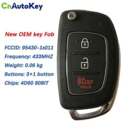 CN020065 Original 3 Bouton Pour Hyundai HB20 Flip À Distance Clé Numéro 95430-1S011 / 1S001 OKA-866T