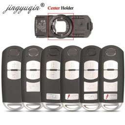 Jingyuqin boîtier de clé à distance intelligente 2/3/4 bouton adapté pour Mazda X-5 Summit M3 M6