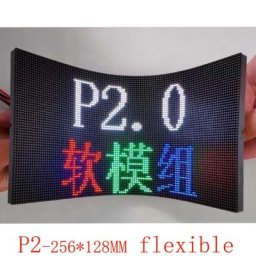 Crevette Flexible LED Panneau D'affichage De Publicité 256Xogenemmm Technologie D'écran