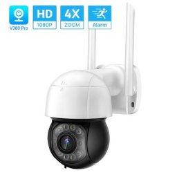 Caméra de surveillance extérieure PTZ IP Wifi hd 1080p ONVIF sans fil avec suivi automatique