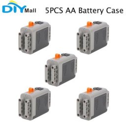 Boîtier de batterie d'alimentation AA 5 pièces pour fonctions d'alimentation pièces MOC