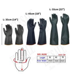 Gants de degré chimiques RapDuty gants en latex acide alcalin et huile gants de travail