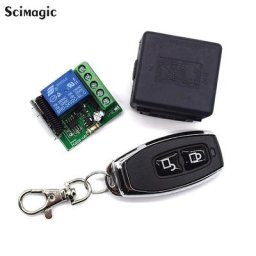 Télécommande universelle pour contrôleur de porte de garage 433MHz DC 12V 24V 1CH RF